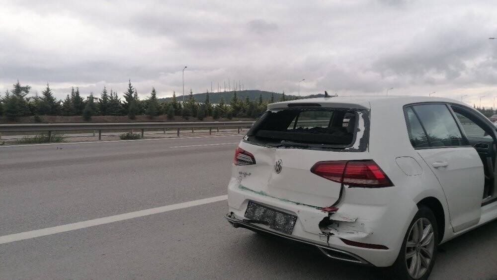 TEM’de 4 araçlı zincirleme kaza: 3 yaralı