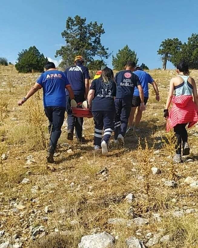 Yamaç paraşütü yaparken düştü