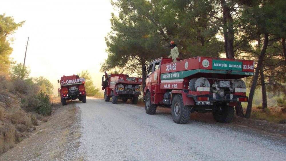 Mersin’deki orman yangınına 3 uçak, 2 helikopterle müdahale ediliyor