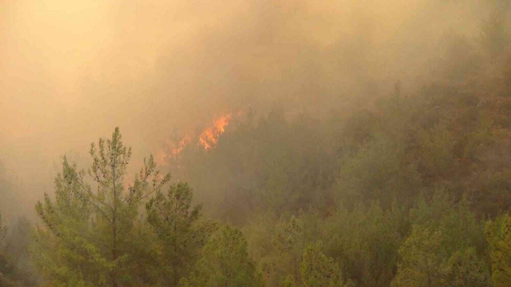 Mersin’deki orman yangınına 3 uçak, 2 helikopterle müdahale ediliyor