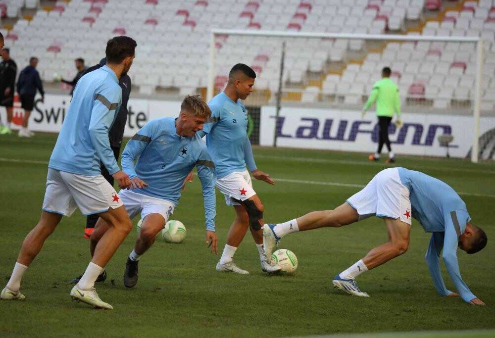 Slavia Prag, Sivasspor maçı hazırlıklarını tamamladı