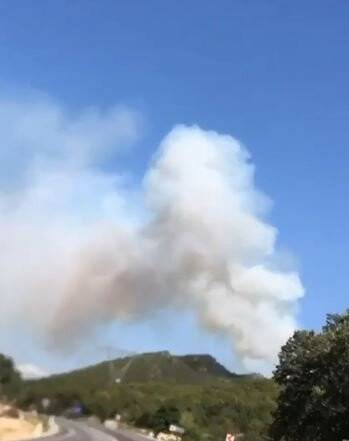 Demre’de makilik yangını korkuttu