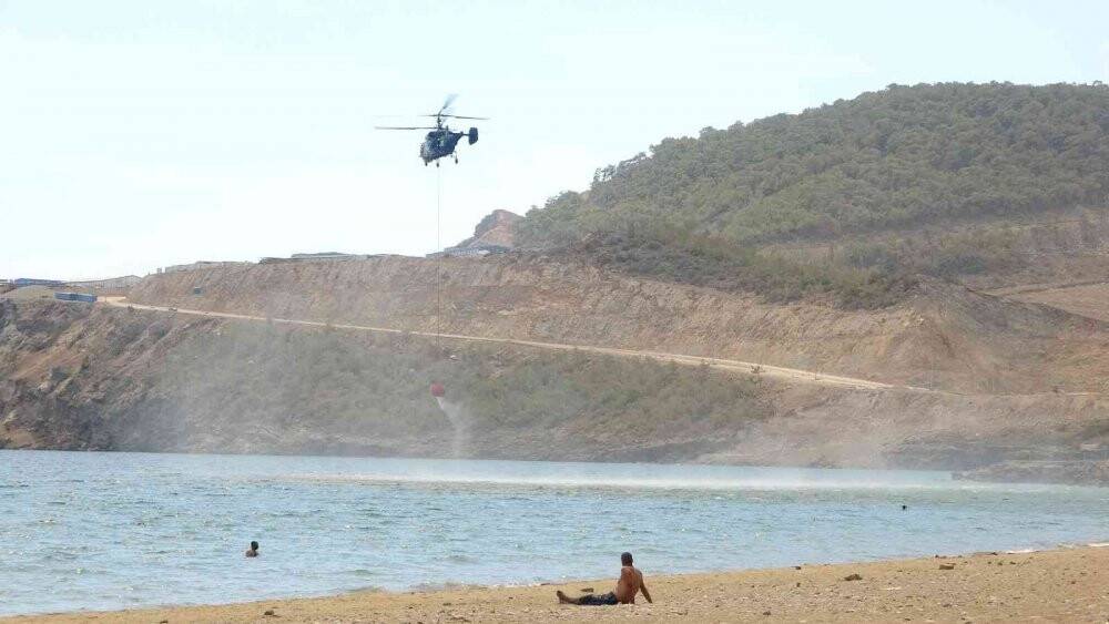 Mersin’deki orman yangınında soğutma çalışmaları sürüyor