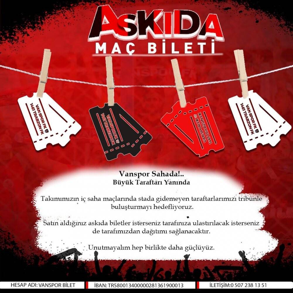 Vanspor’dan ‘Askıda maç bileti’ uygulaması