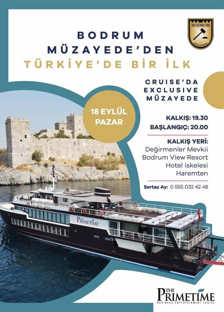 Deniz ortasında müzayede yapacaklar