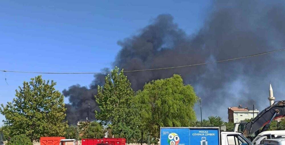 İzolasyon deposunda yangın