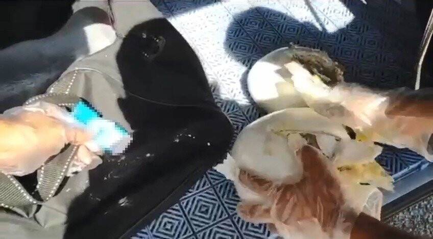 Uyuşturucuyu peynire sarmış