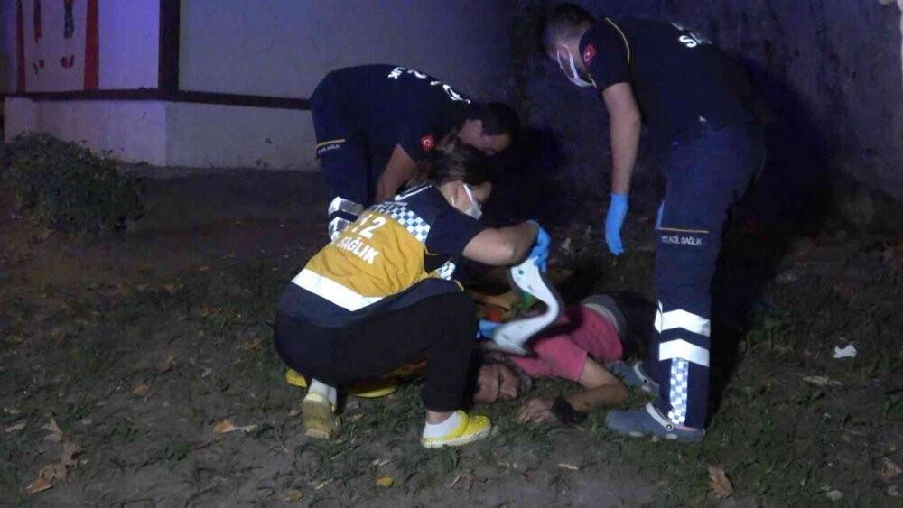 Keyif yapmak için çıktığı 5 metrelik duvardan düşen kişi yaralandı