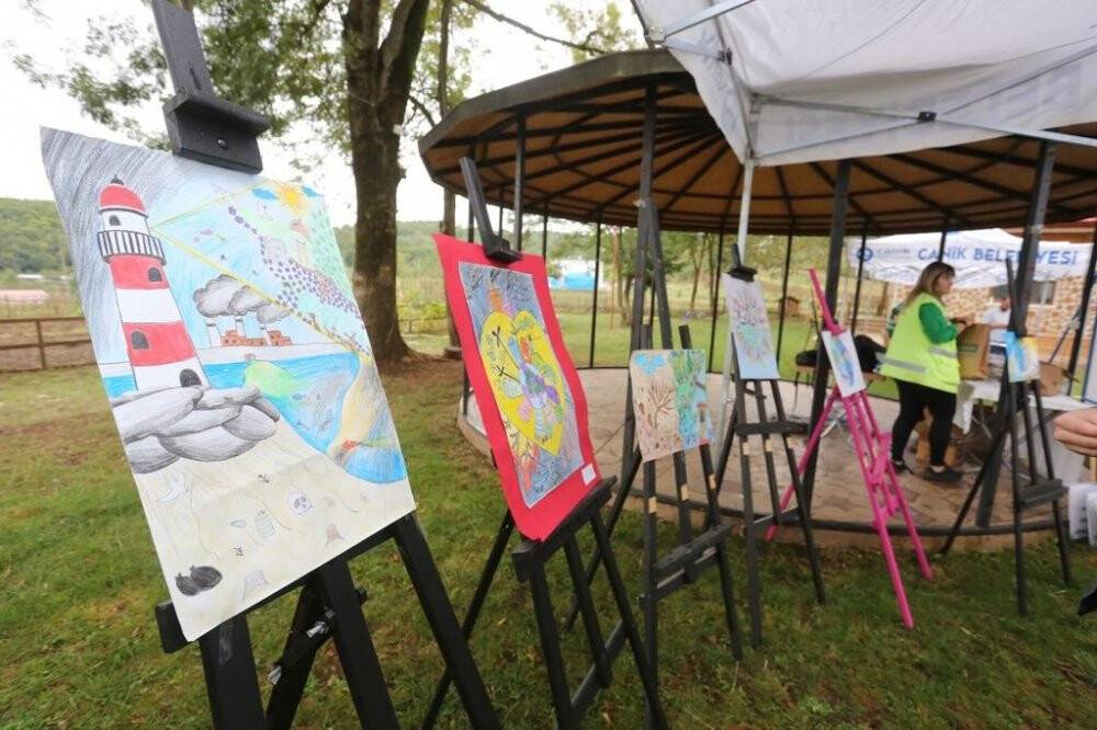 Canik’te 1 saat içinde 200 kilogram atık toplandı