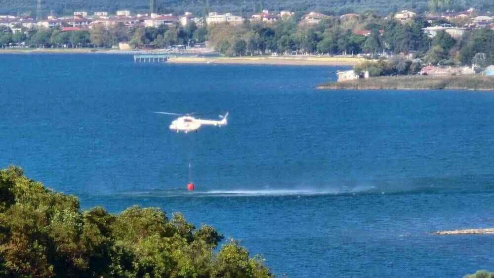 İznik’te orman yangını