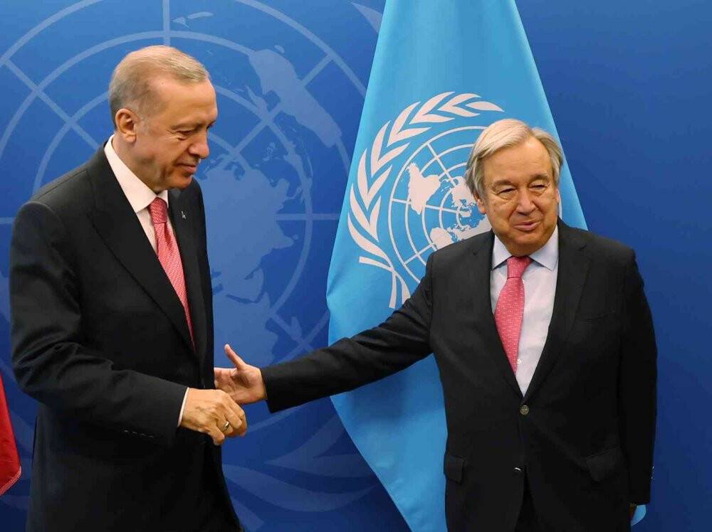 Cumhurbaşkanı Erdoğan, BM Genel Sekreteri Guterres ile görüştü