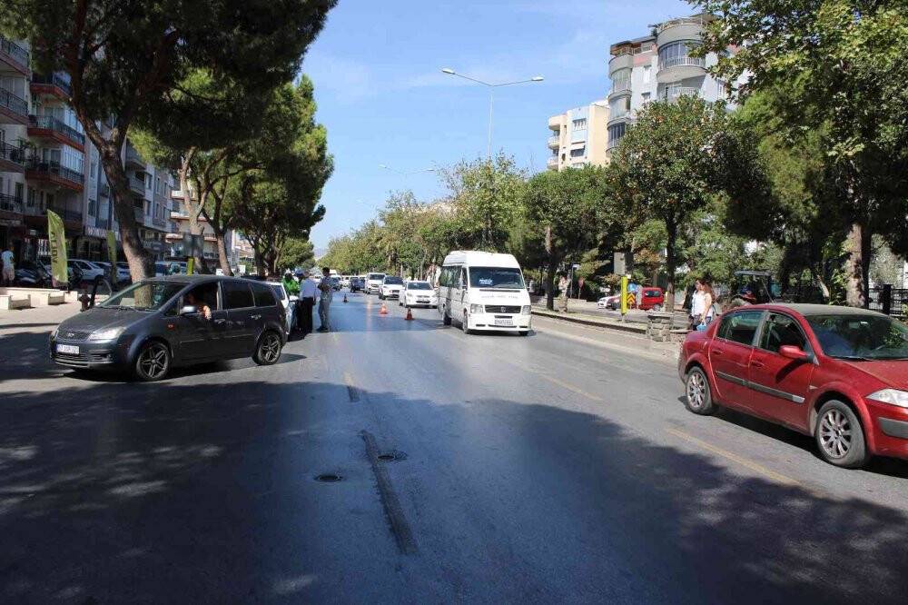 Drone destekli denetimlerde 1 saatte 31 araç cezadan kaçamadı