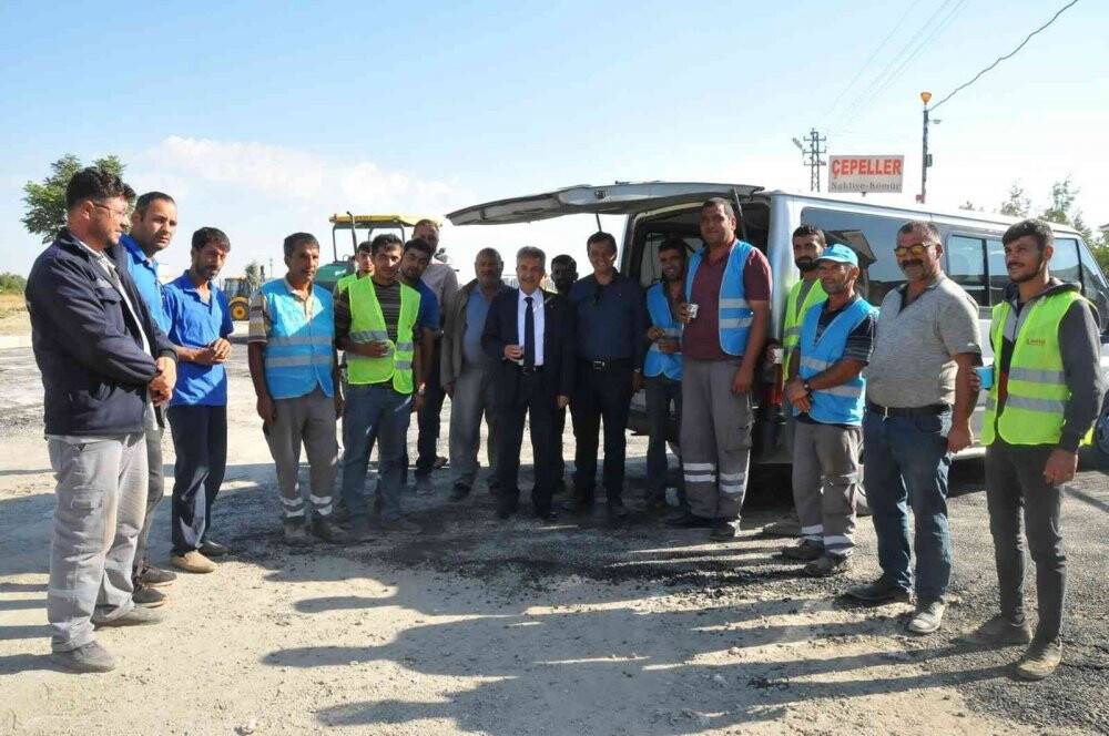 Akşehir’de yollar asfaltlanıyor