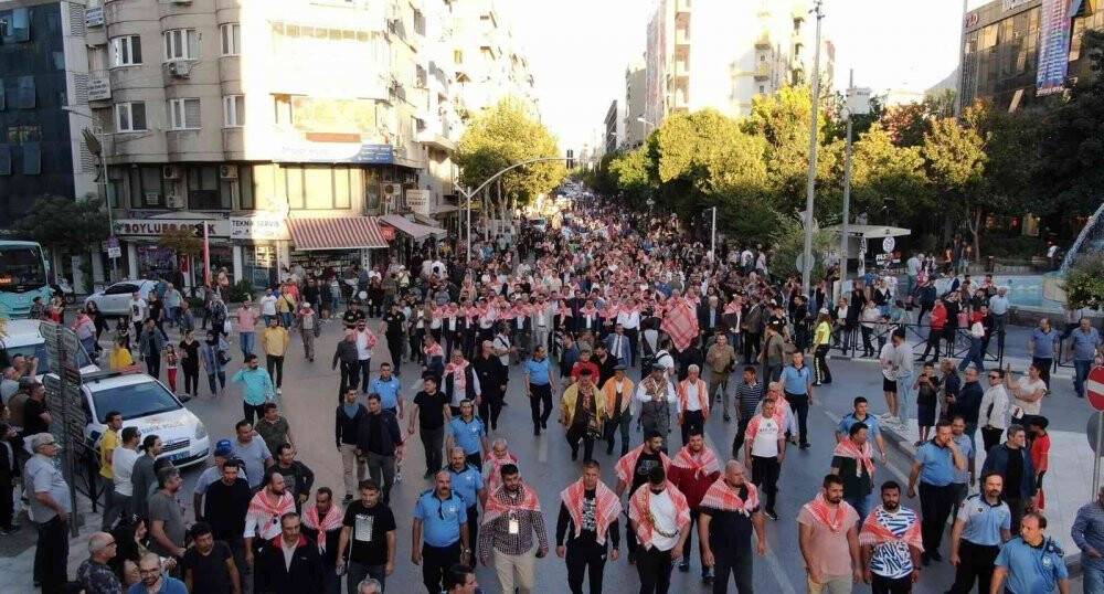 7. Yuntdağı Yağlı Pehlivan Güreşleri kortej yürüyüşü yapıldı