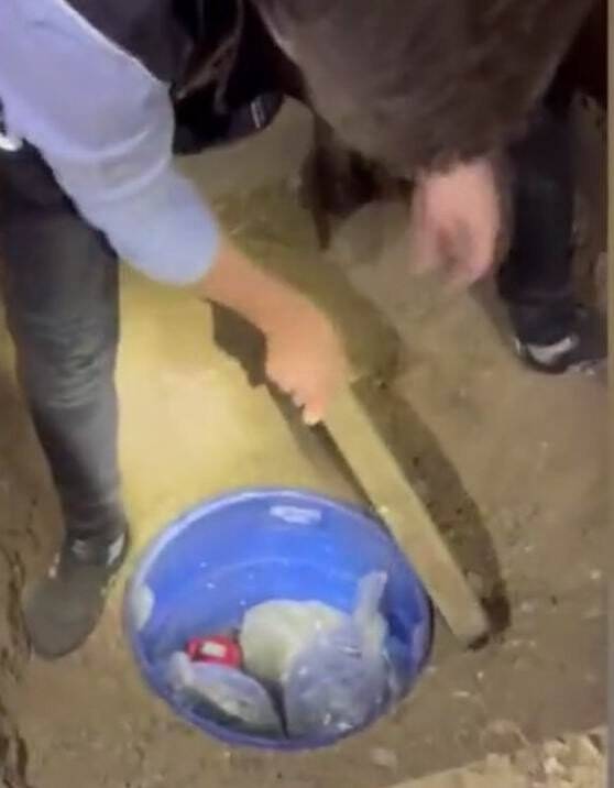 Evin toprak zeminine gömülmüş 9 kilo 750 gram esrar ele geçirildi