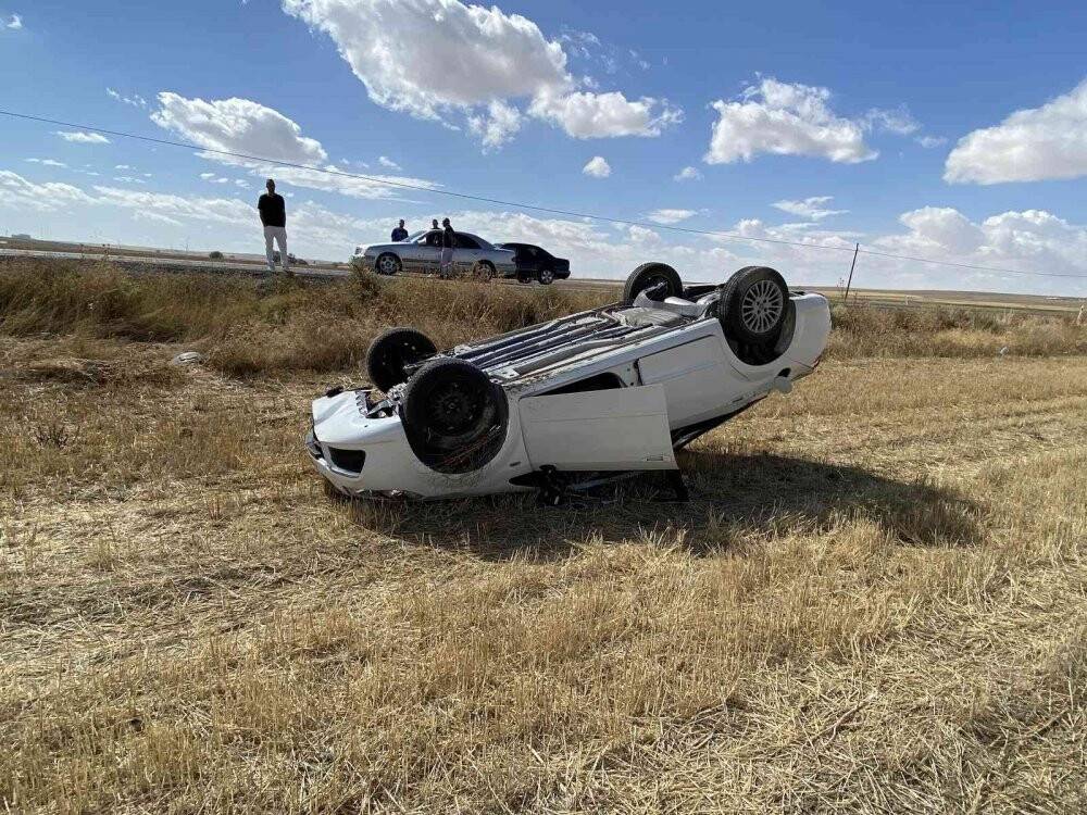 Kontrolden çıkan otomobil takla attı: 1 yaralı