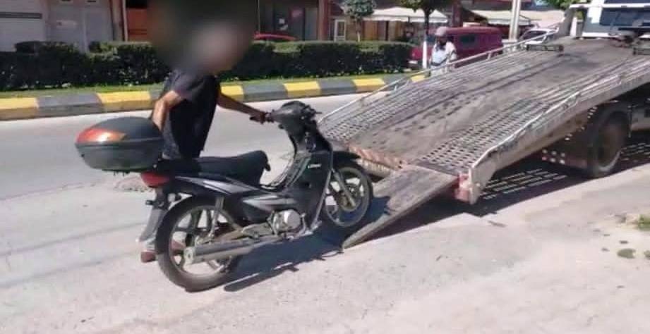 Tek teker giderek tehlike saçan şahıs hırsızlıktan aranıyormuş