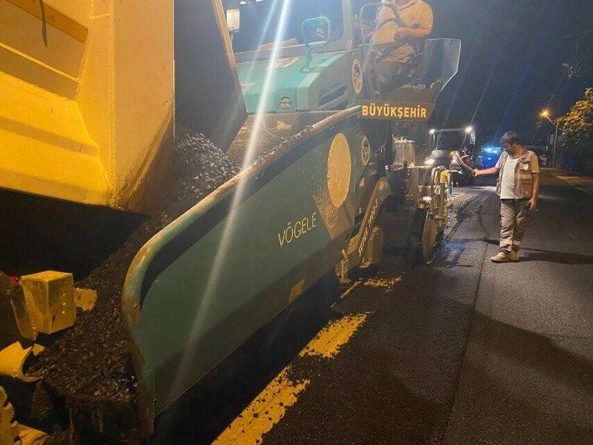 2 bin ton asfaltın kullanıldığı yol, yeni yüzüne kavuştu