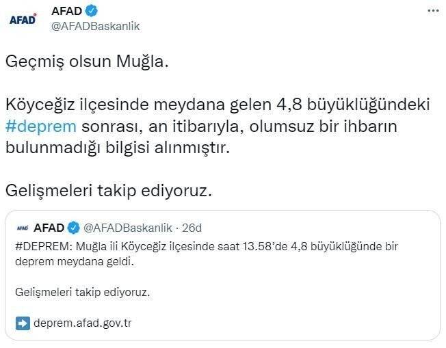AFAD’dan deprem açıklaması