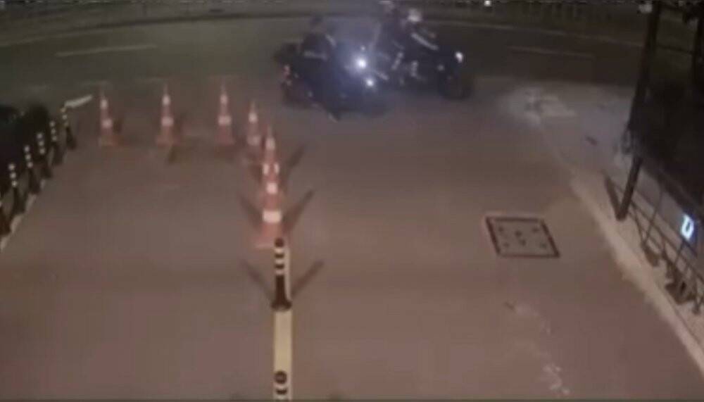 Beşiktaş’ta denetimde nefes kesen anlar kamerada