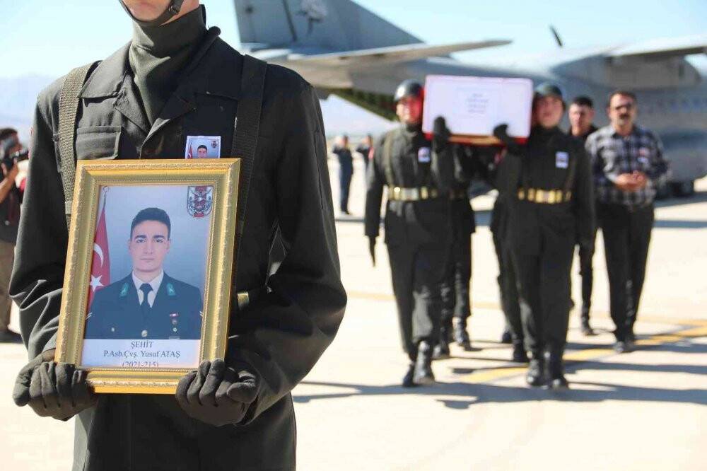 Şehit Ataş’ın naaşı memleketi Elazığ’a getirildi