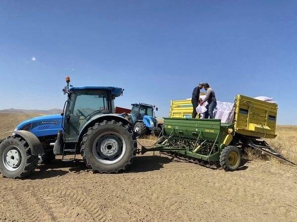 Kulu’da hububat ekimine başlandı