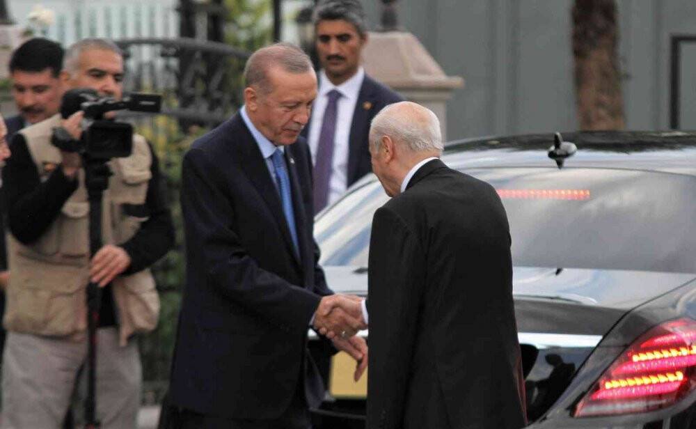 Cumhurbaşkanı Erdoğan, MHP Genel Başkanı Bahçeli ile bir araya geldi