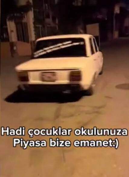 “Hadi çocuklar okulunuza piyasa bize emanet” diyerek drift attı, polise yakalandı