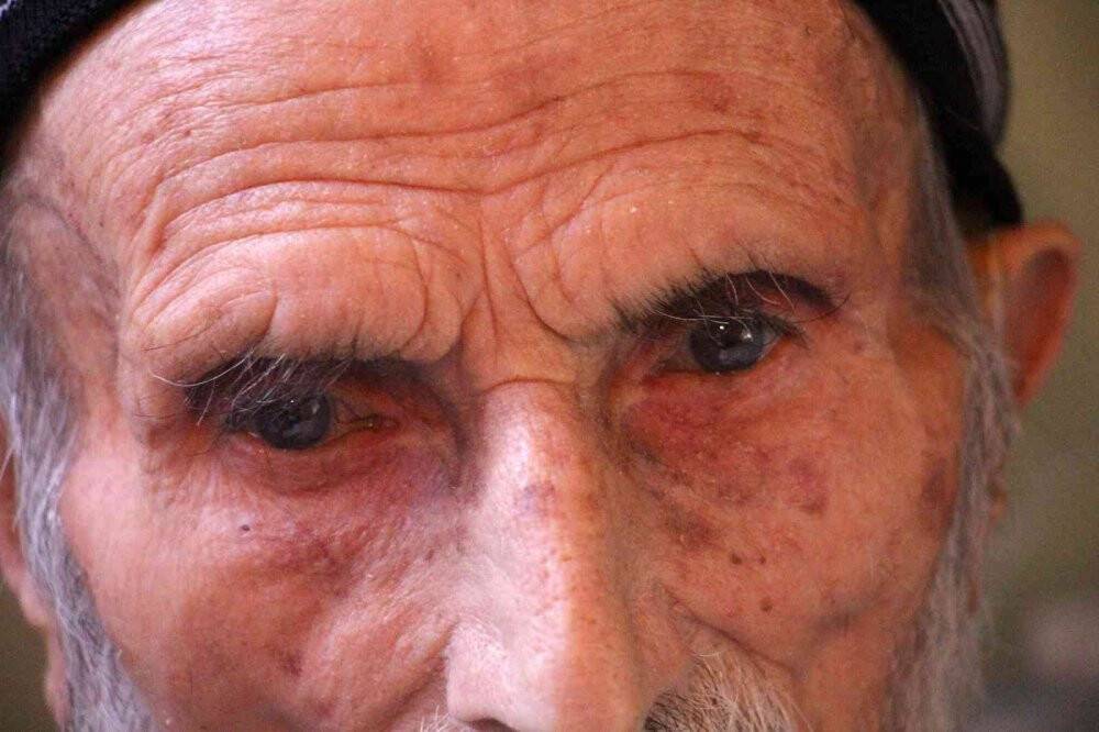 Bir asırlık çınar torununun torunlarını kucağına aldı