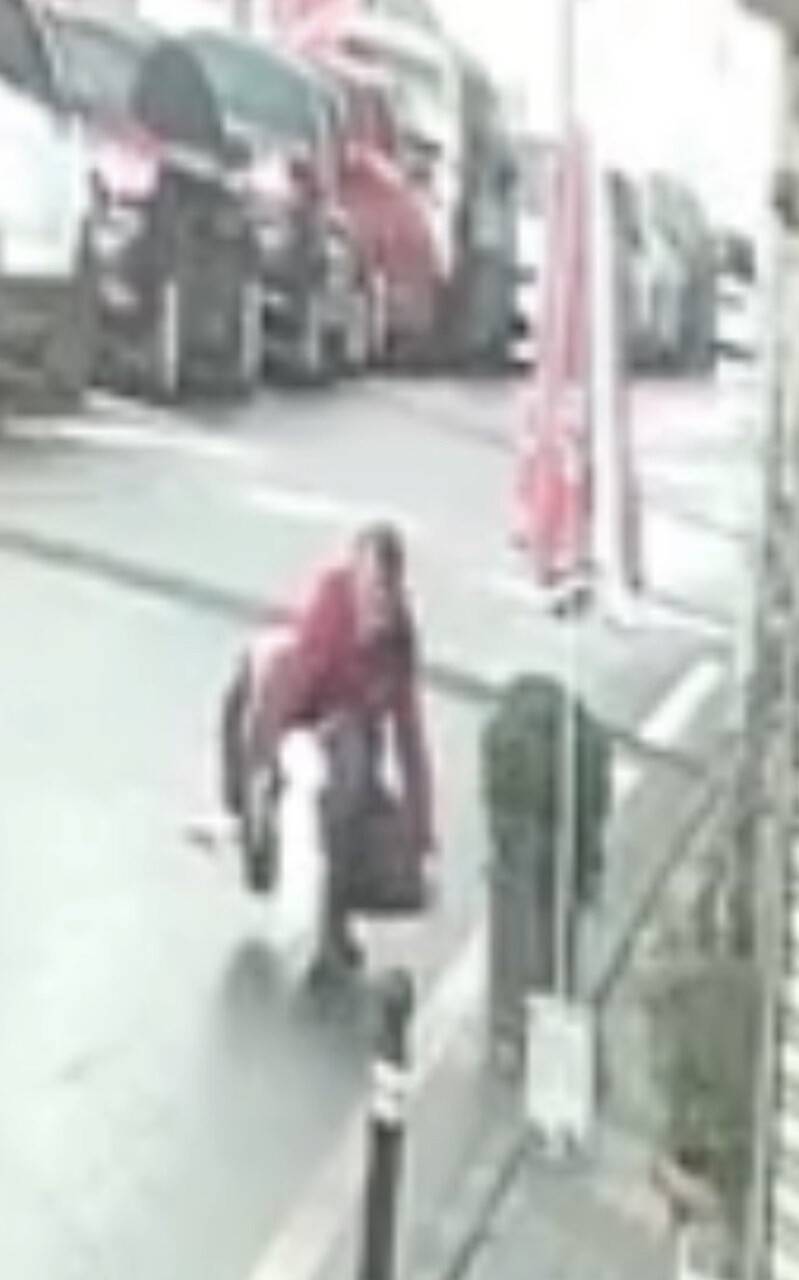 Fatih’te yavru köpeği önce sevdi, sonra çaldı