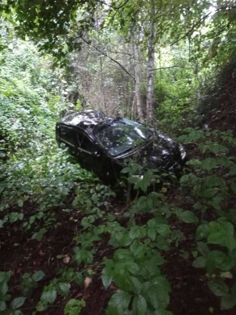 Rize’de otomobil uçuruma yuvarlandı: 1 yaralı