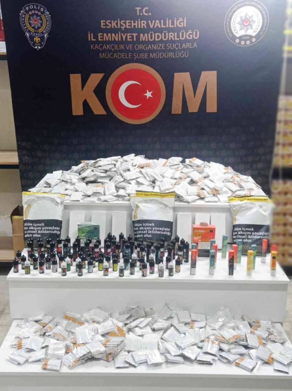 Kaçak tütün operasyonunda 6 kişi gözaltına alındı