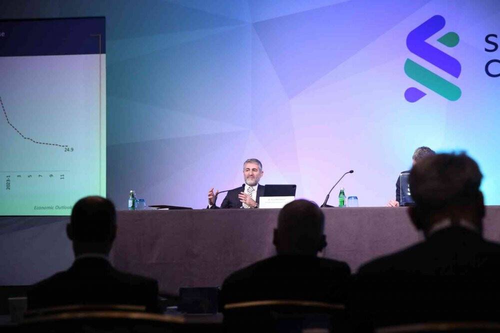 Hazine ve Maliye Bakanı Nebati, Standard Chartered organizasyonuyla düzenlenen yatırımcı forumuna katıldı