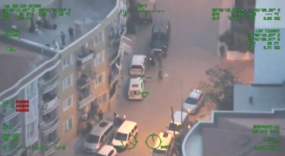 İzmir merkezli uyuşturucu tacirlerine helikopter destekli dev operasyon