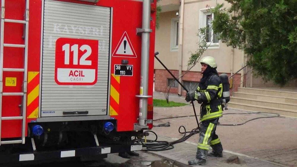 Sigara izmariti yangın çıkardı