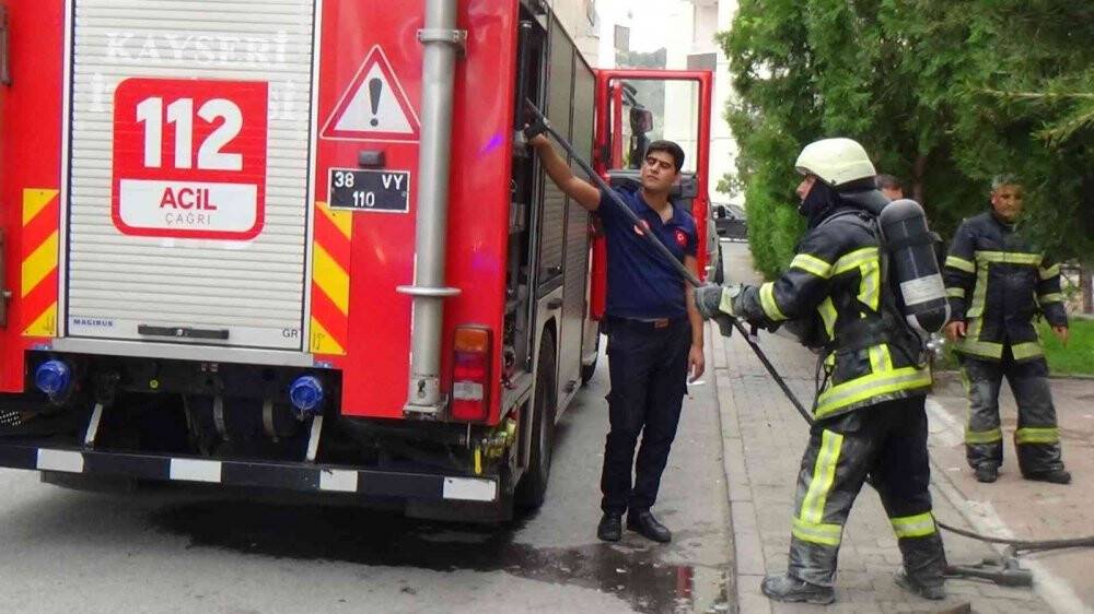 Sigara izmariti yangın çıkardı