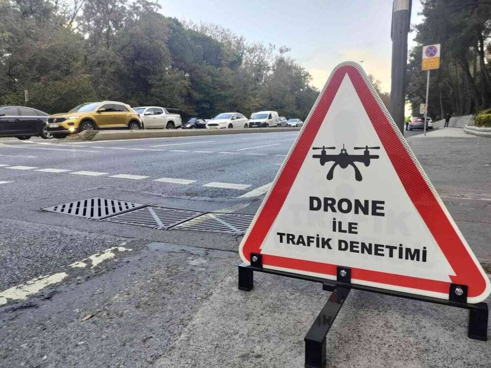 İstanbul’da dronlu trafik denetimi