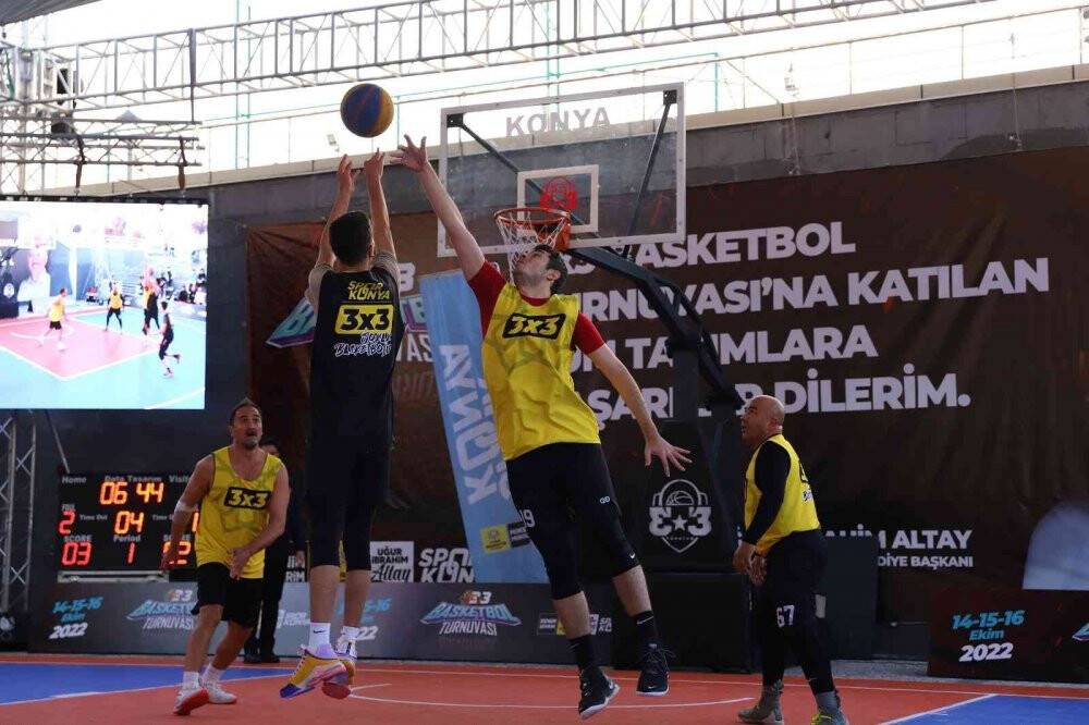 Konya’da 3x3 Basketbol Turnuvası heyecanı yaşandı