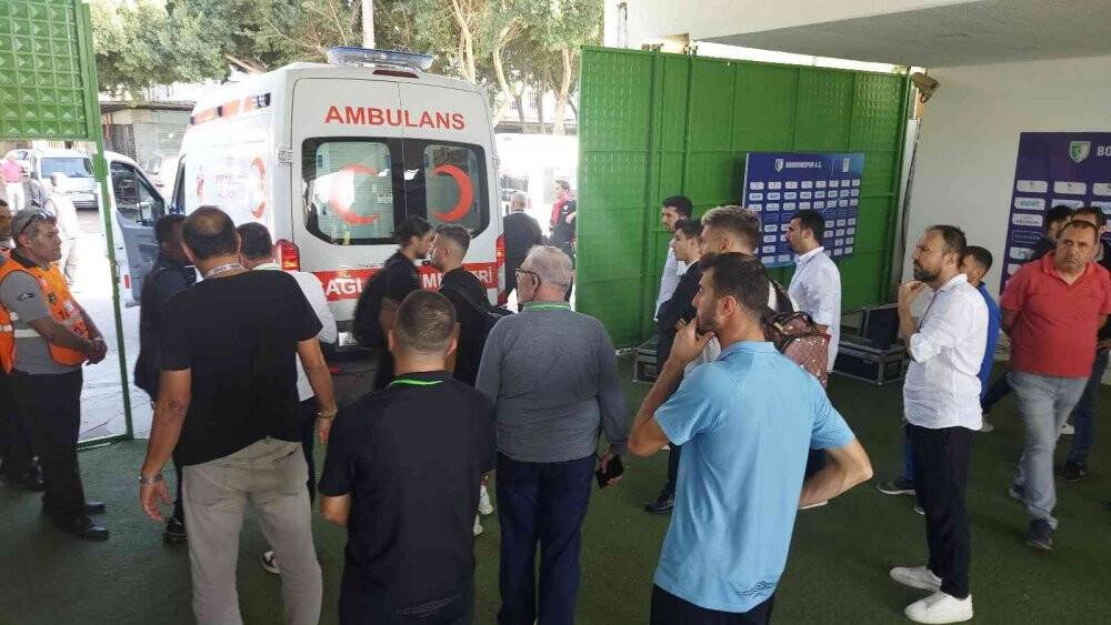 Dili boğazına kaçan Bandırmasporlu Isaac, boğulmaktan son anda kurtuldu