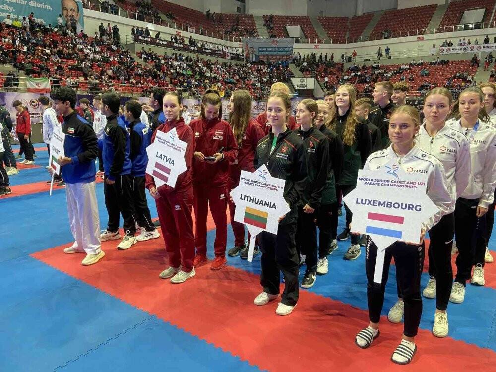 Dünya Ümit Genç U21 Karate Şampiyonası’nın açılış seremonisi yapıldı