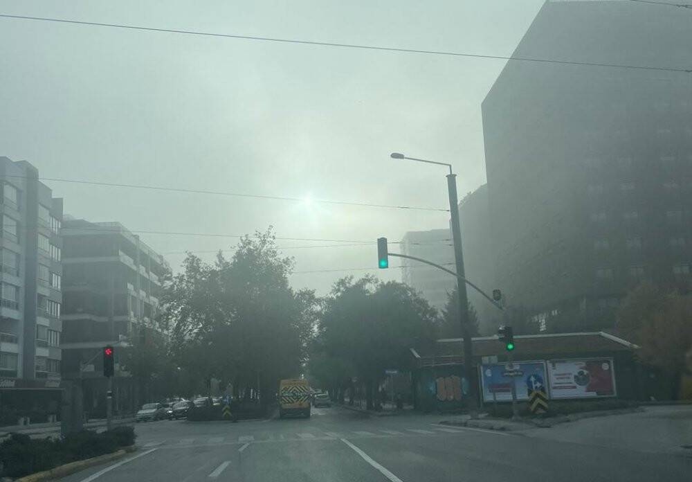 Eskişehir’de sis etkili oldu