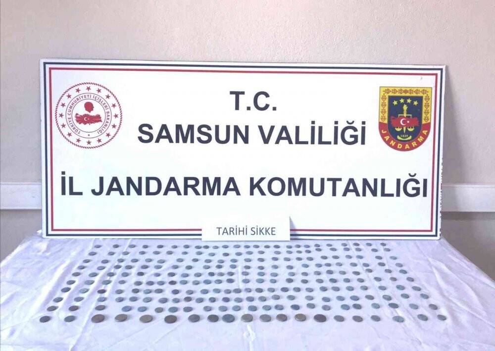 Samsun’da 237 tarihi sikke ele geçirildi