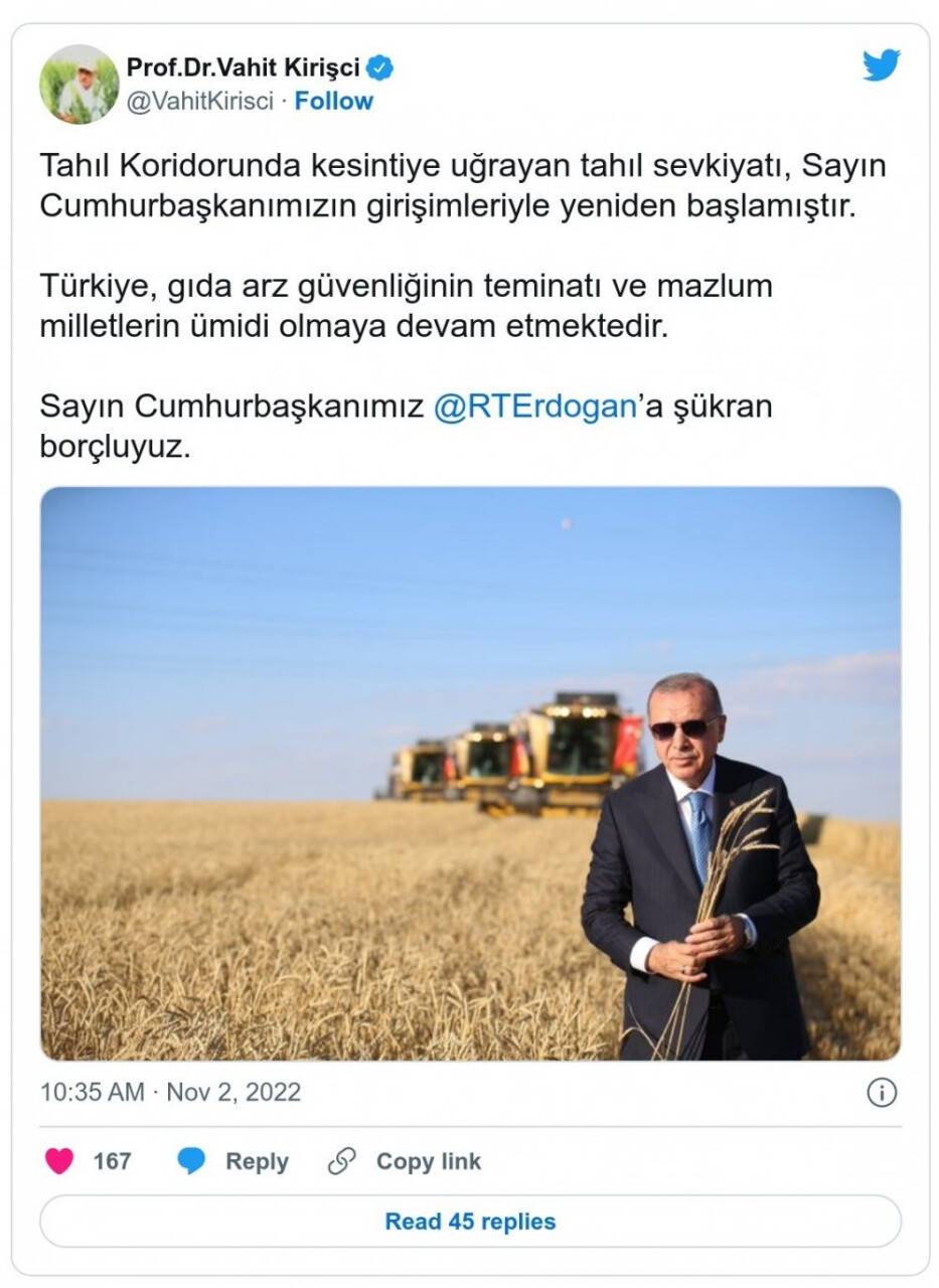 Tahıl koridorunda sevkiyat  başladı