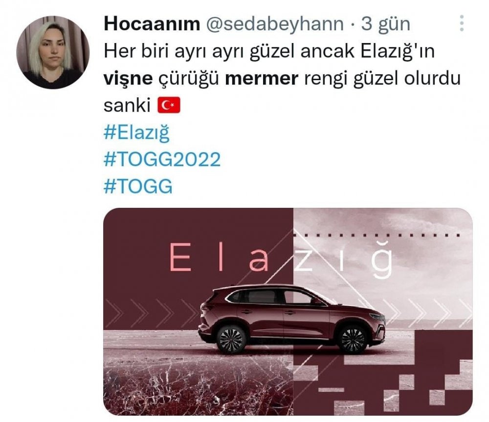 ’Elazığ Vişne Mermeri’nde  TOGG talebi