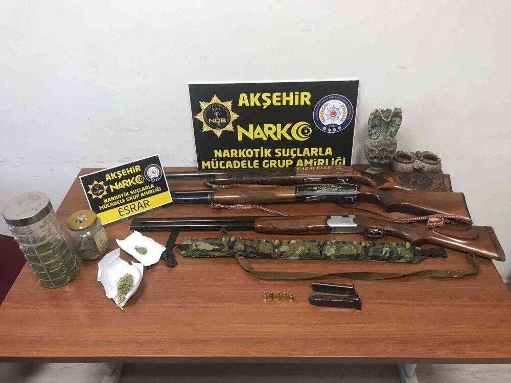 Konya’da polis ve jandarmadan uyuşturucu operasyonu: 7 gözaltı