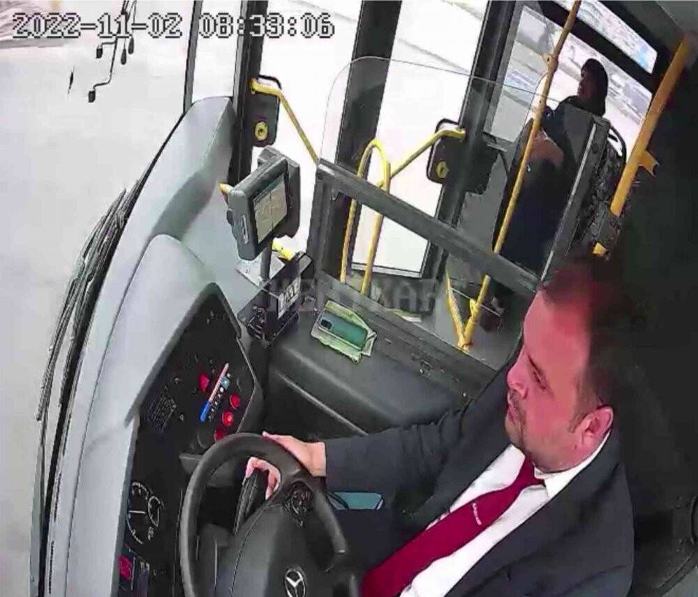 Otobüs şoförü hayat kurtardı