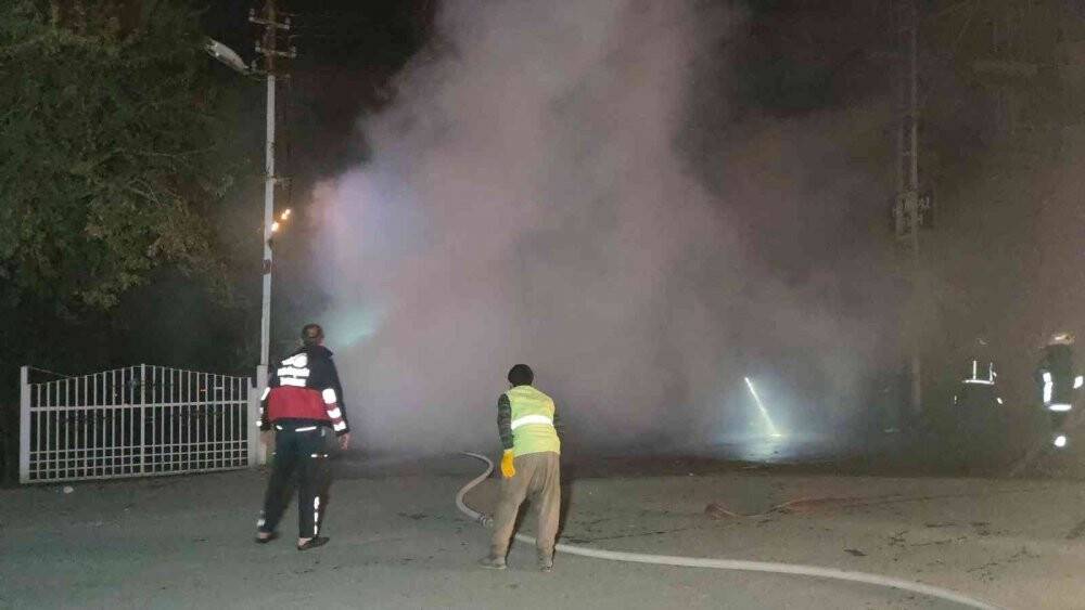 Van’da korkutan iş yeri yangını