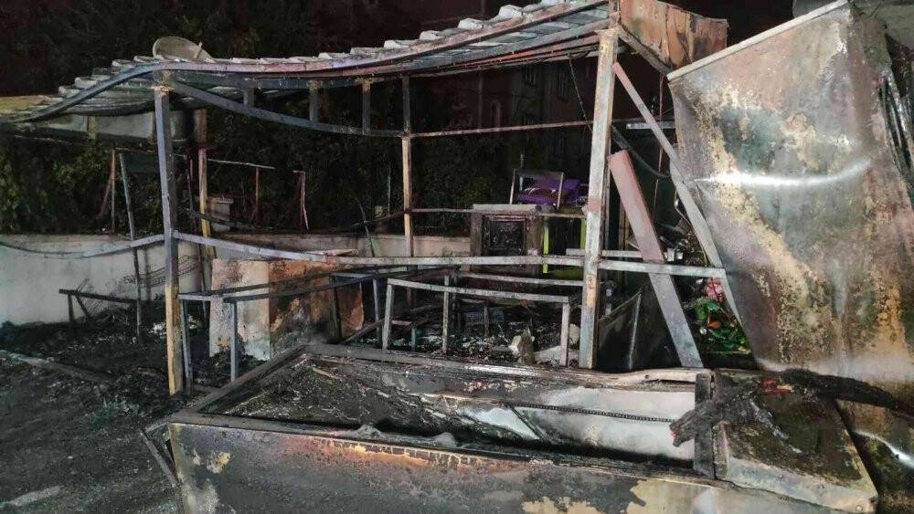 Van’da korkutan iş yeri yangını