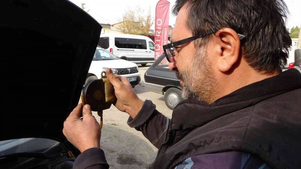 Oto sanayi sitesinde yoğun kış mesaisi