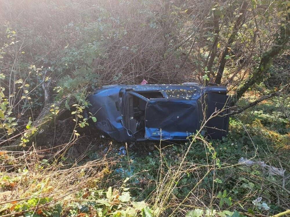 Hurdaya dönen otomobilden inanılmaz kurtuluş